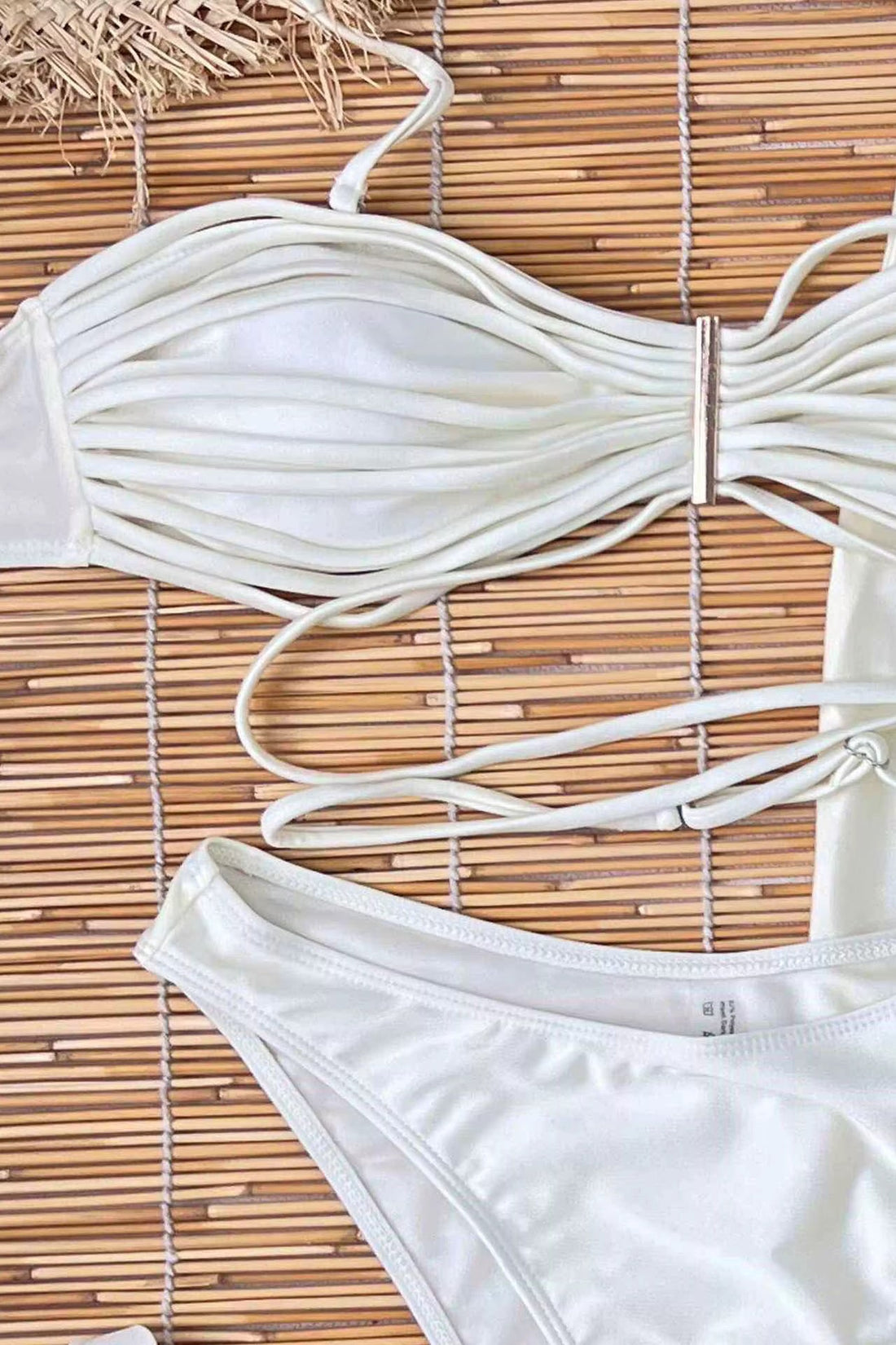 Athena 3 Piece Bandeau Bikini Set with Skirt