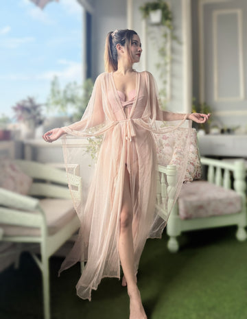 Faina Rose Gold Metallic Cover-Up