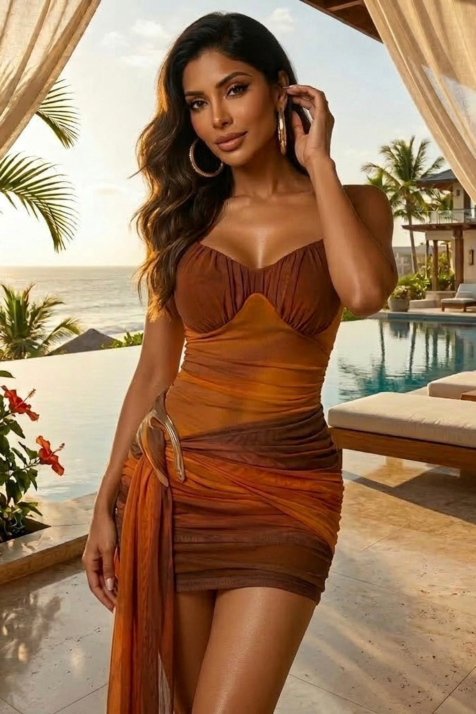 Coco Monikini with Skirt Set